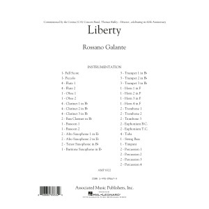 Liberty - Conductor Score (Full Score)